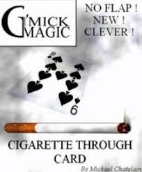 Cigarette Thru Card by Mickael Chatelain