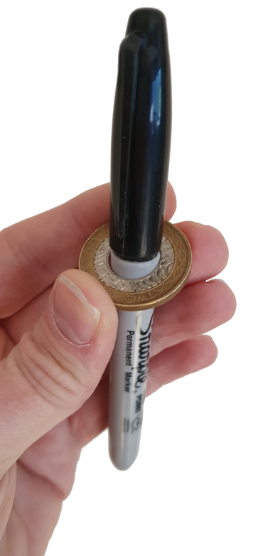 Sharpie Thru Coin