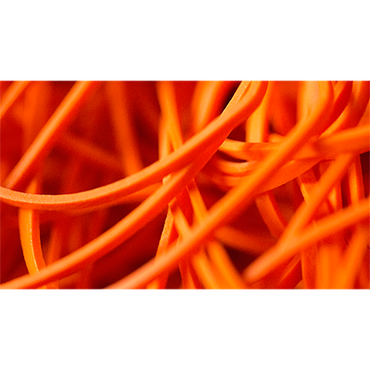Joe Rindfleisch's Rainbow Rubber Bands (Daniel Garcia - Orange Pack ) by Joe Rindfleisch - Trick