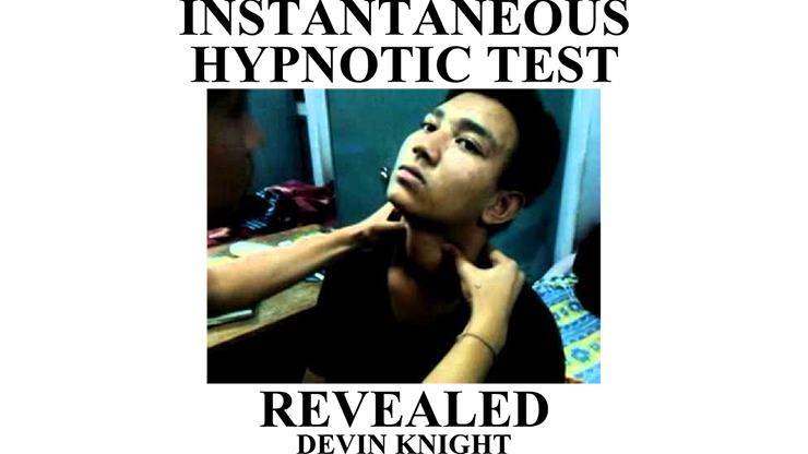 Instantaneous Hypnotic Test Revealed by Devin Knight - ebook
