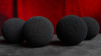 Magic Sponge Balls 4PK BLACK 3" by Murphy's Magic