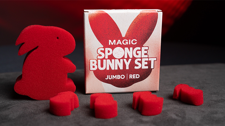 Magic Sponge Bunny Rabbit Set JUMBO RED by Murphy's Magic