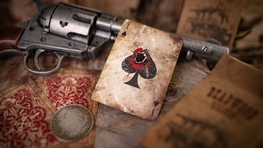 Deadwood (Red) Playing Cards by Matthew Wright and Mark Bennett