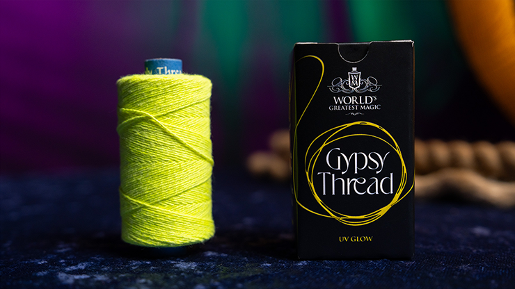 WGM UV GLOW GYPSY THREAD YELLOW REFILL SPOOL by Murphy's Magic - Trick