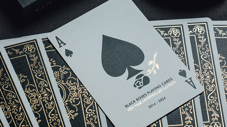 Black Roses 10 Year Anniversary Playing Cards