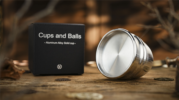 Aluminum Alloy Cups and Balls Matching Solid Cup by TCC Magic