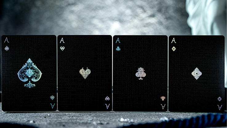 Venus Platinum (Black) Playing Cards by TCC Fashion