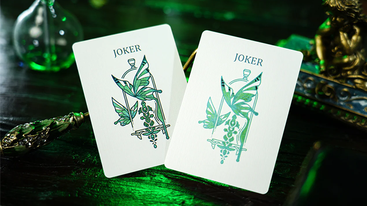 Emerald Green Morpho Playing Cards by TCC Fashion