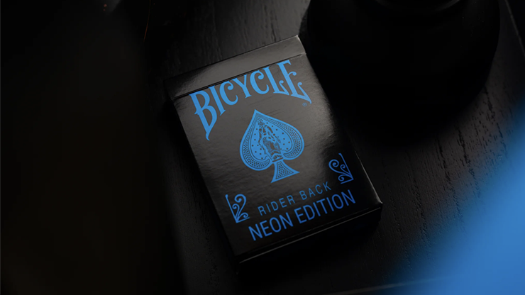 Bicycle Cool Blue Neon Rider Back Playing Cards