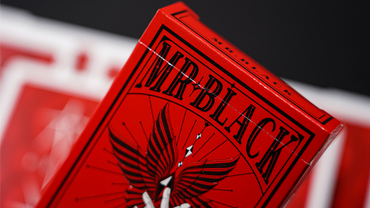 Mr. Black V1 (Red) Playing Cards