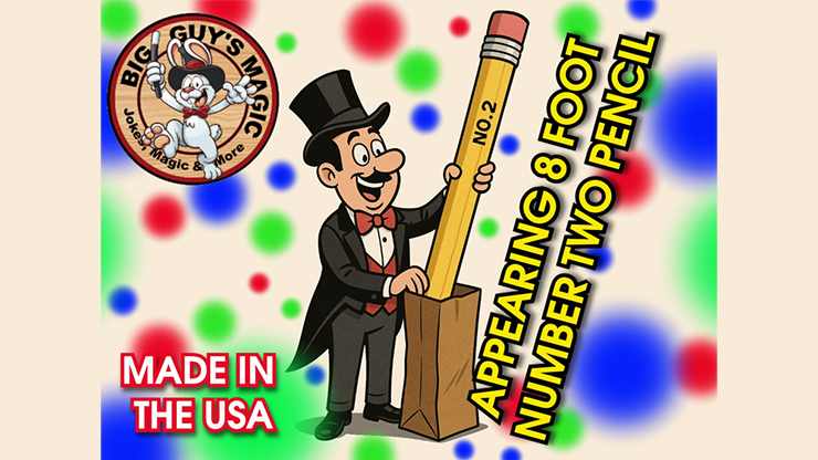 Appearing number two pencil- 8 Foot by Big Guys Magic
