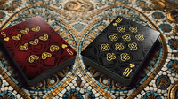 The Spirit of Cubism (Dark Red) Playing Cards