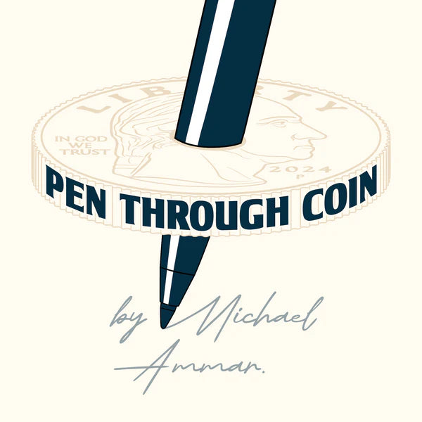 Pen Through Coin by Michael Ammar