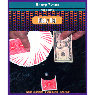 Risky Bet, Blue, US Currency, Gimmick and VCD by Henry Evans