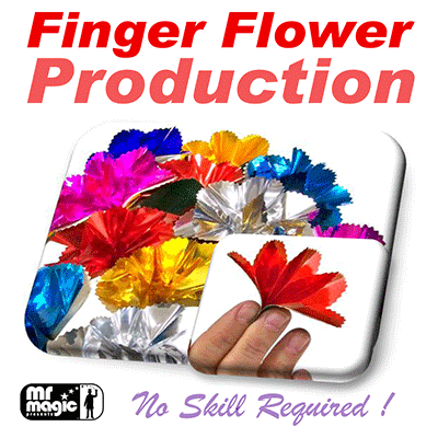 Finger Flower Production (Set of 16) by Mr. Magic - Trick