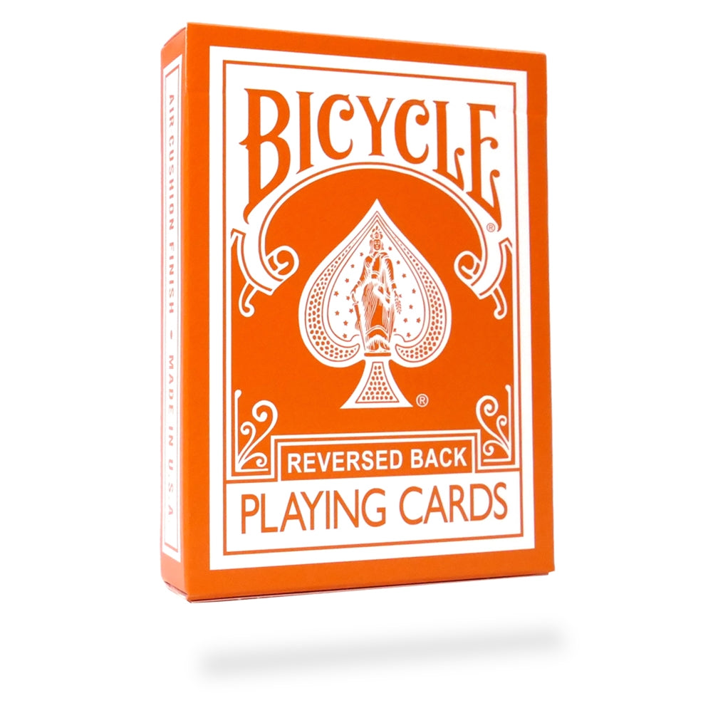 Orange Reverse Bicycle Deck-4557