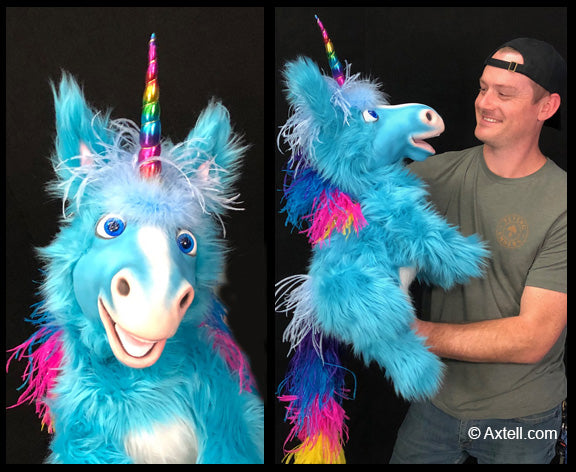 Unicorn Puppet - Blue