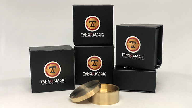 Okito Box (Brass) - US Quarter by Tango Magic -Trick (B0010)