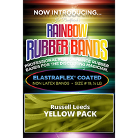 Joe Rindfleisch's Rainbow Rubber Bands (Russell Leeds -Yellow ) by Joe Rindfleisch - Trick