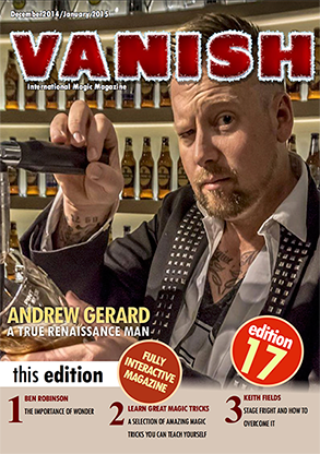 VANISH Magazine December 2014/January 2015 - Andrew Gerard - ebook