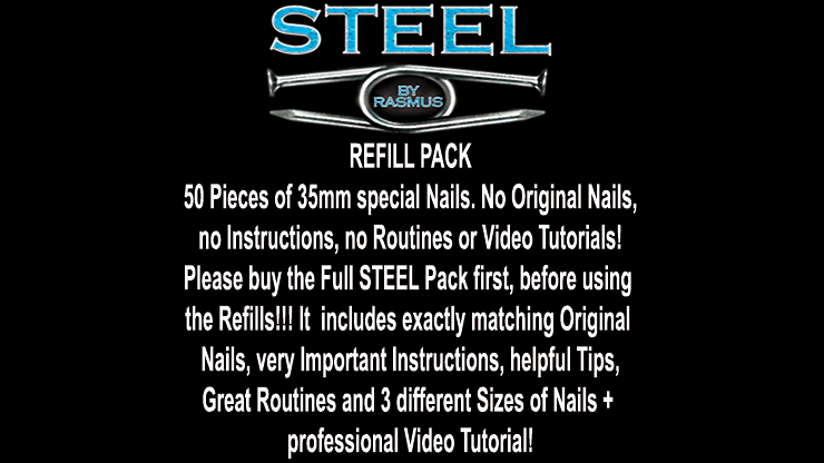 STEEL Refill Nails 50 ct. (35mm) by Rasmus - Trick