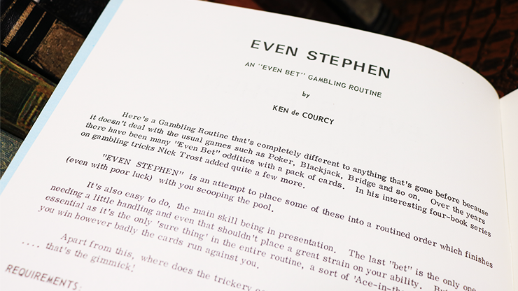 Even Stephen by Ken de Courcy - Book