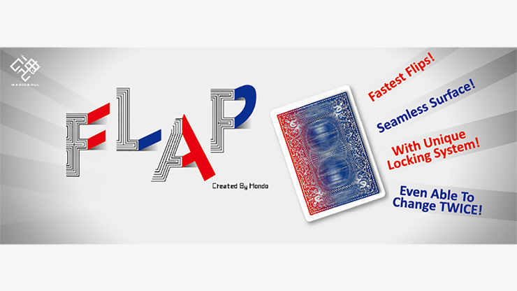 Modern Flap Card (Blue to Red) by Hondo