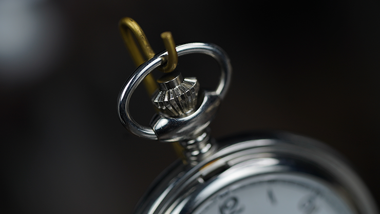 Infinity Pocket Watch V3 - Silver Case White Dial / STD Version (Gimmick and Online Instructions) by Bluether Magic - Trick