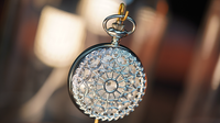 Infinity Pocket Watch V3 - Silver Case White Dial / STD Version (Gimmick and Online Instructions) by Bluether Magic - Trick