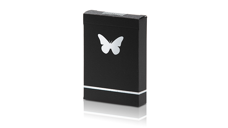 Limited Edition Butterfly Playing Cards (Black and Silver) by Ondrej Psenicka