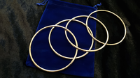 Close Up Linking Rings GOLD (BLUE BAG) (Gimmicks & DVD, SPANISH and English) by Matthew Garrett - Trick