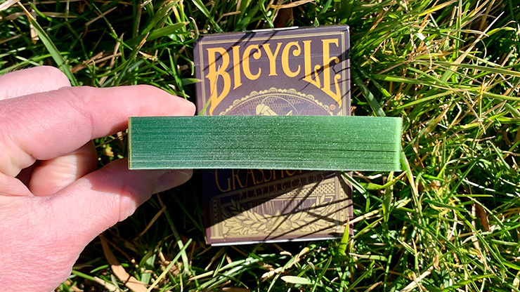 Gilded Grasshopper Dark (Olive) Playing Cards