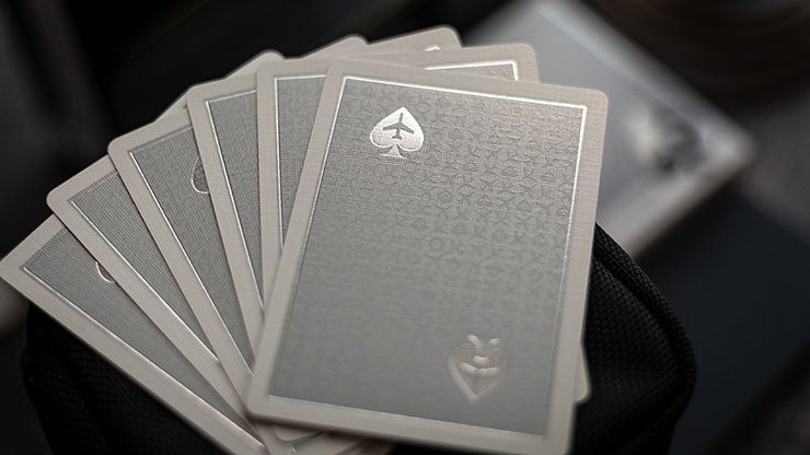 Lounge Edition in Jetway (Silver) with Limited Back by Jetsetter Playing Cards