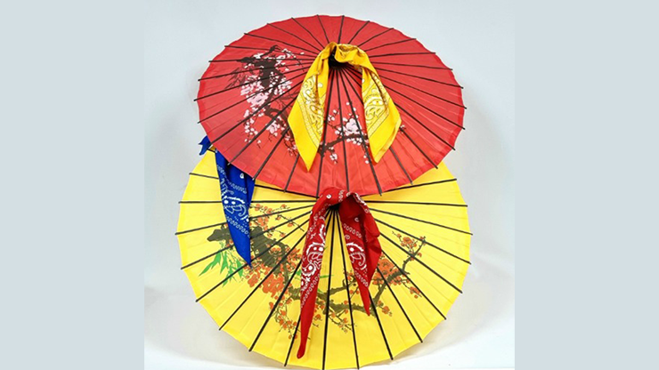 Umbrella From Bandana Set (random color for umbrella) by JL Magic - Trick
