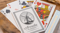 The Windmill Back (Azure Blue Edition) Playing Cards