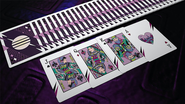 Retro Wave Playing Cards