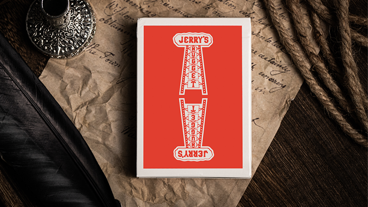 Jerry's Nugget (Atomic Red) Marked Monotone Playing Cards