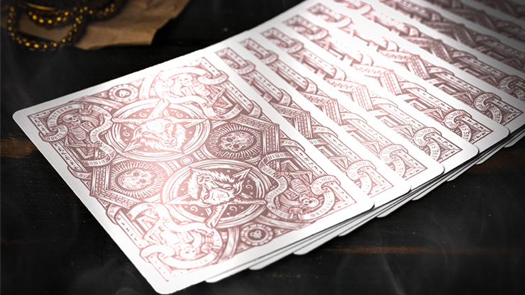 666 V4 (Rose Gold) Playing Cards by Riffle Shuffle