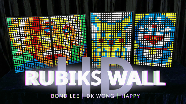 RUBIKS WALL HD Complete Set (Gimmicks and Online Instructions) by Bond Lee - Trick