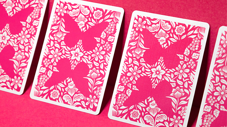 Butterfly Worker Marked Playing Cards (Pink) by Ondrej Psenicka