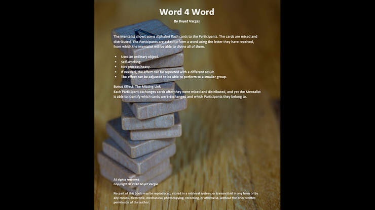 TFCM Presents - Word 4 Word by Boyet Vargas ebook DOWNLOAD