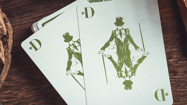 Smoke & Mirrors V8, Green (Deluxe) Edition Playing Cards by Dan & Dave