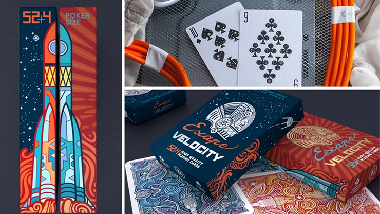 Escape Velocity (Red) Playing Cards