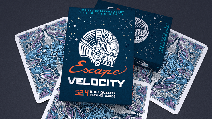 Escape Velocity (Blue) Playing Cards