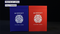 Mindset Duo 1 Red and 1 Blue Set Playing Cards (Marked) by Anthony Stan