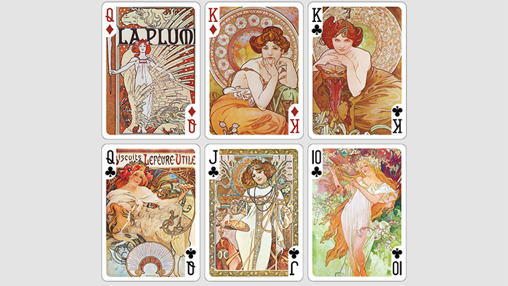 Mucha Gismonda Standard Gold Edition Playing Cards by TCC