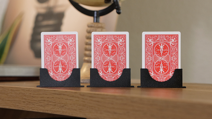 Three Cards Monte Stand RED (Gimmicks and Online Instruction) by Jeki Yoo - Trick