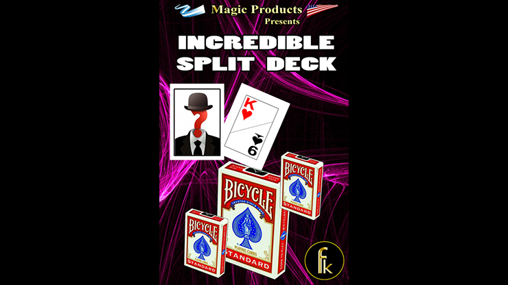 Incredible Split Deck Plus (Gimmicks and Online Instructions) by Magic Music Entertainment