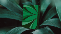 Green Wave Playing Cards by Galaxy Playing Cards