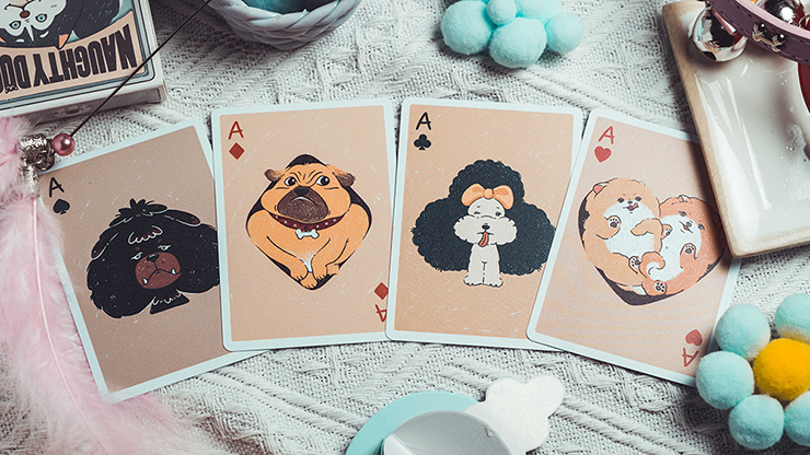 Naughty Dog Playing Cards by 808 Magic and Bacon Playing Card